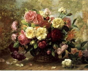 unknow artist Floral, beautiful classical still life of flowers.085